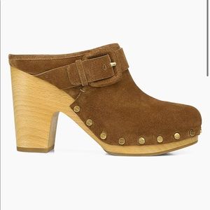 Veronica Beard Dacey Suede Clogs